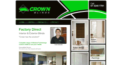 Desktop Screenshot of crownblinds.com.au